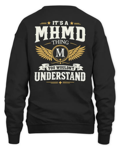 MHMD KT06-M008 It’s a [NAME] Thing – You Wouldn’t Understand | Personalized Vintage T-Shirt - Unisex Sweatshirt - Black