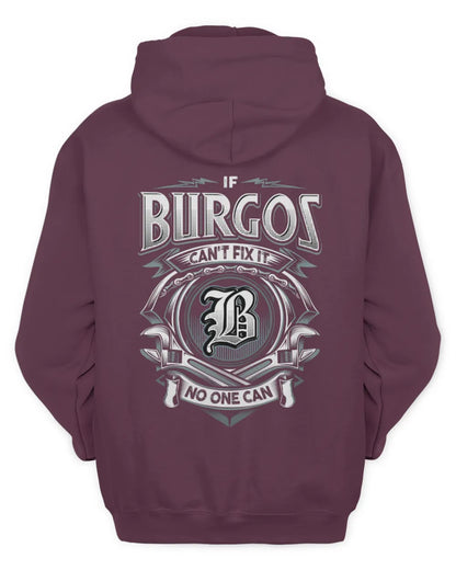 BURGOS AP81-K4-626 - Personalized Ahmed Quote Apparel “If Ahmed Can't Fix It, No One Can” - Unisex Hoodie - Maroon
