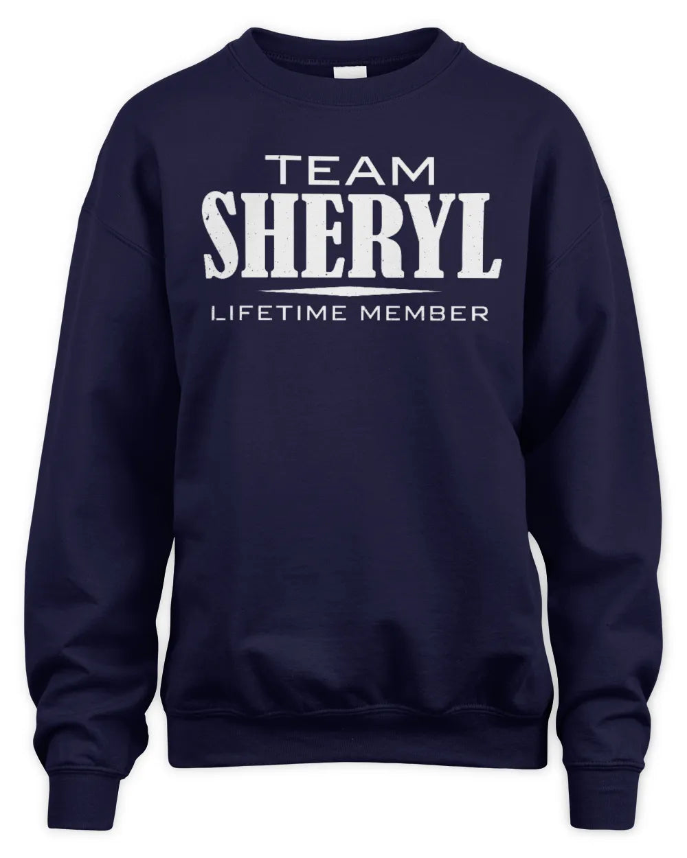 SHERYL BL62-K4-128 - Personalized “Team NAME Lifetime Member” - Unisex Sweatshirt - Navy