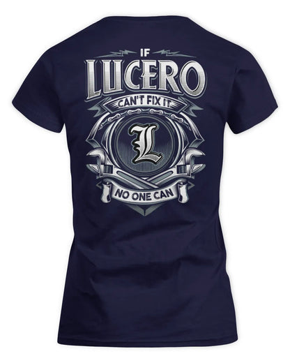 LUCERO AP81-K4-626 - Personalized Ahmed Quote Apparel “If Ahmed Can't Fix It, No One Can” - Women's Standard T-Shirt - Navy