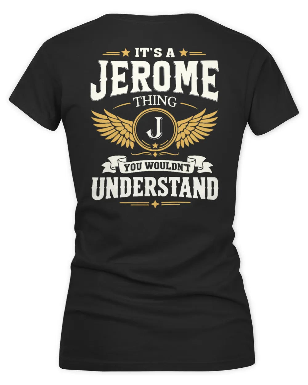 JEROME KT06-M008 It’s a [NAME] Thing – You Wouldn’t Understand | Personalized Vintage T-Shirt - Women's V-Neck T-Shirt - Black