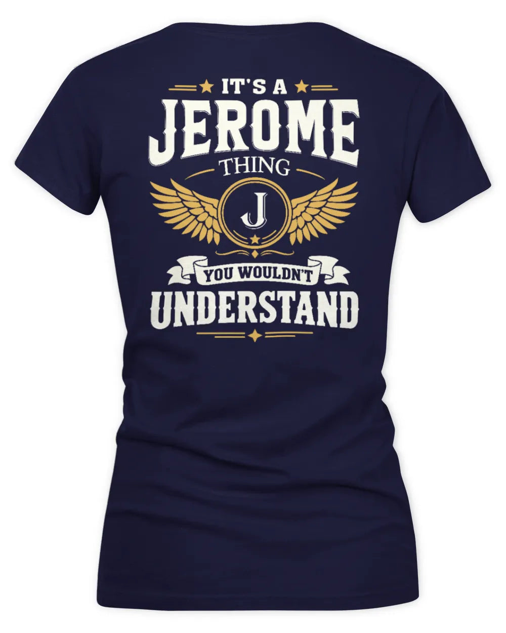 JEROME KT06-M008 It’s a [NAME] Thing – You Wouldn’t Understand | Personalized Vintage T-Shirt - Women's V-Neck T-Shirt - Navy