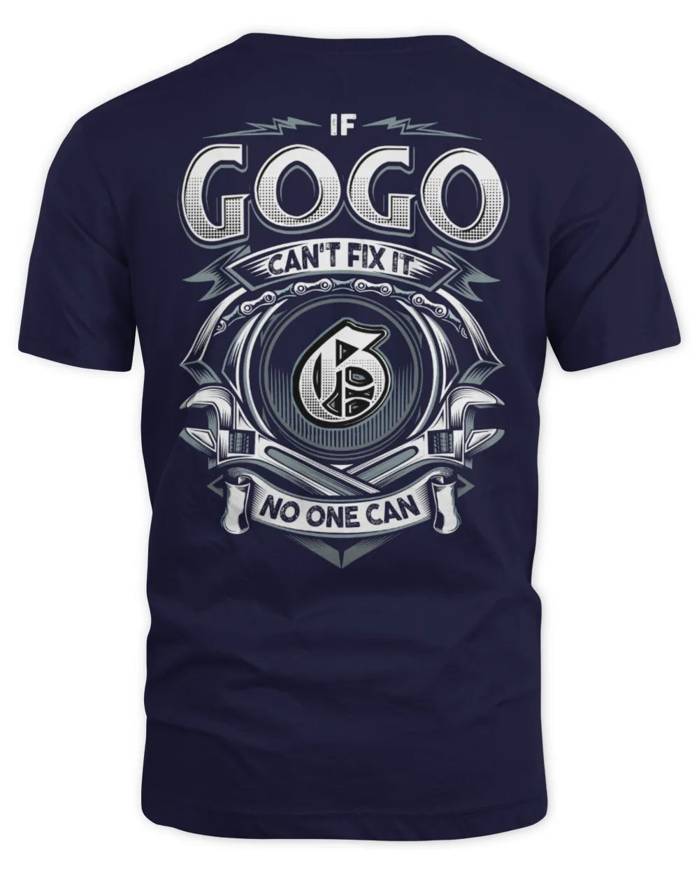 GOGO AP81-K4-626 - Personalized Ahmed Quote Apparel “If Ahmed Can't Fix It, No One Can” - Unisex Standard T-Shirt - Navy