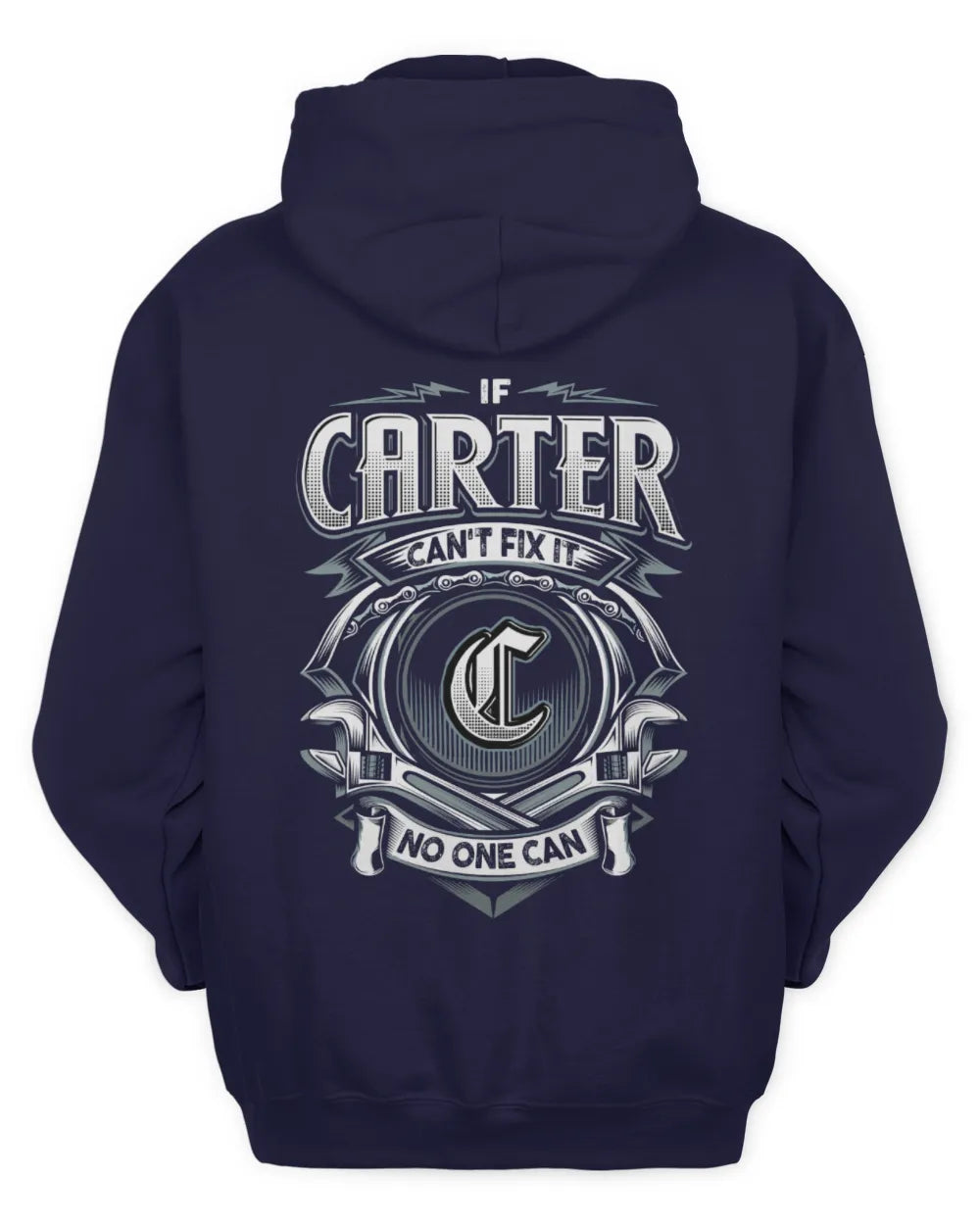 CARTER AP81-K4-626 - Personalized Ahmed Quote Apparel “If Ahmed Can't Fix It, No One Can” - Unisex Hoodie - Navy