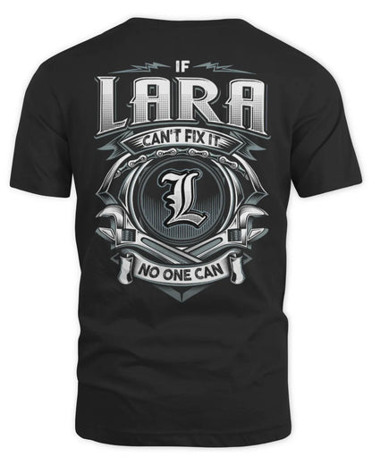 LARA AP81-K4-626 - Personalized Ahmed Quote Apparel “If Ahmed Can't Fix It, No One Can” - Unisex Standard T-Shirt - Black