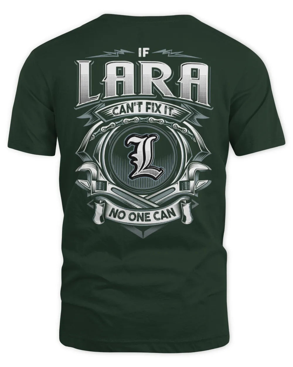 LARA AP81-K4-626 - Personalized Ahmed Quote Apparel “If Ahmed Can't Fix It, No One Can” - Unisex Standard T-Shirt - Forest Green