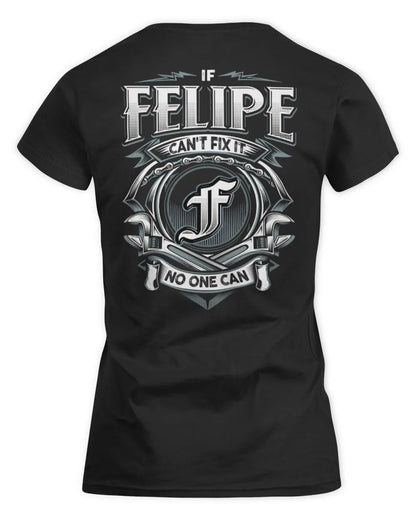 FELIPE AP81-K4-626 - Personalized Ahmed Quote Apparel “If Ahmed Can't Fix It, No One Can” - Women's Standard T-Shirt - Black