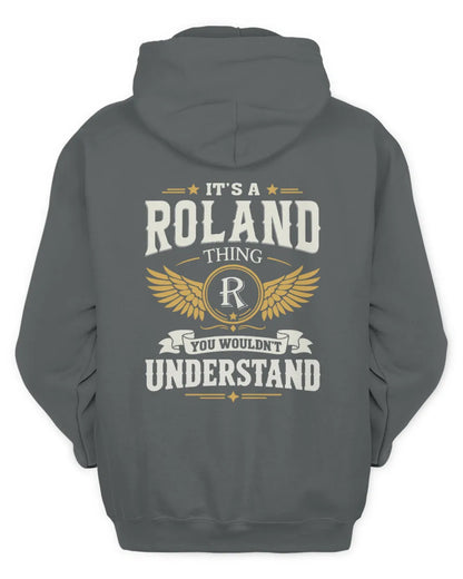 ROLAND KT06-M008 It’s a [NAME] Thing – You Wouldn’t Understand | Personalized Vintage T-Shirt - Unisex Hoodie - Charcoal