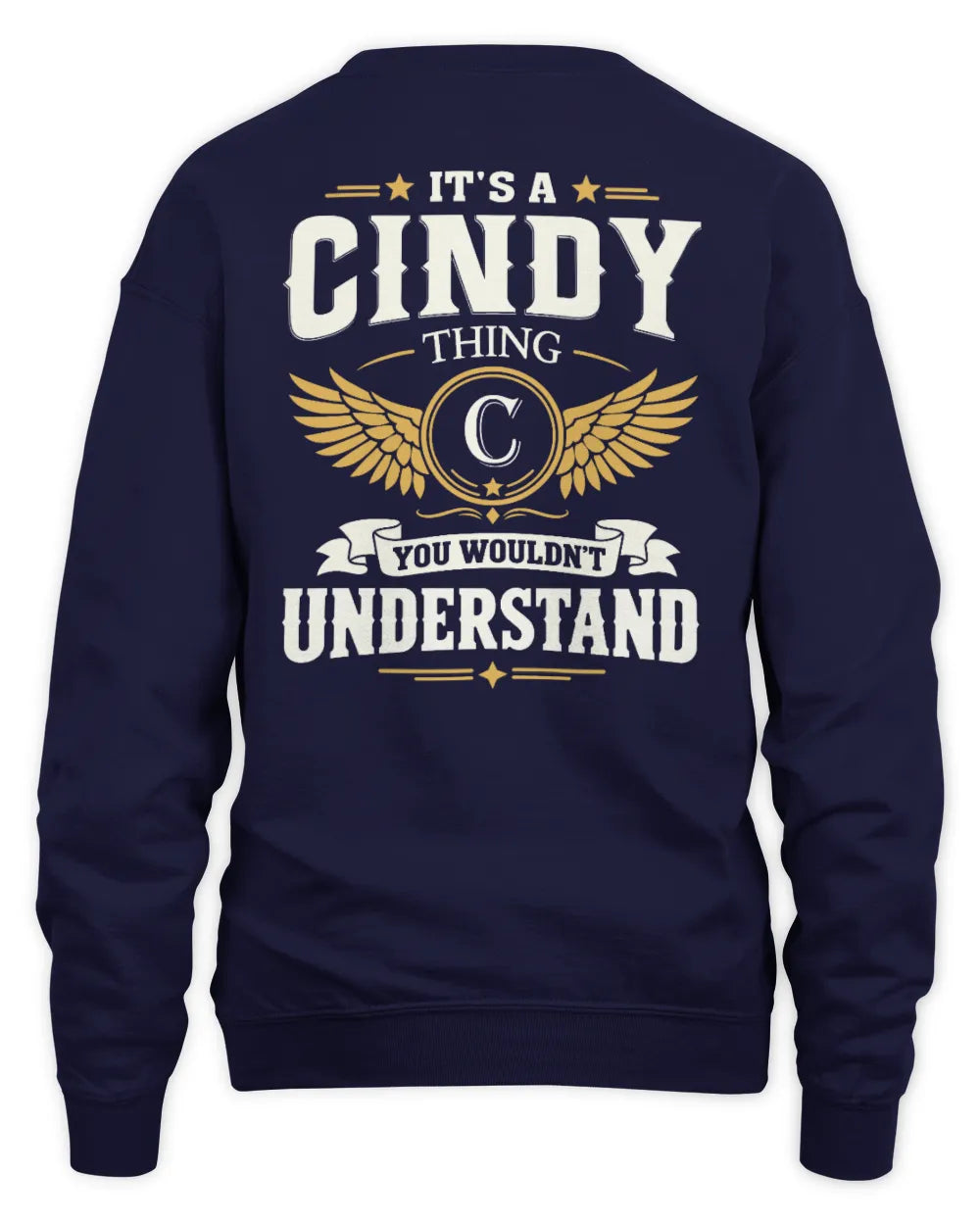 CINDY KT06-M008 It’s a [NAME] Thing – You Wouldn’t Understand | Personalized Vintage T-Shirt - Unisex Sweatshirt - Navy