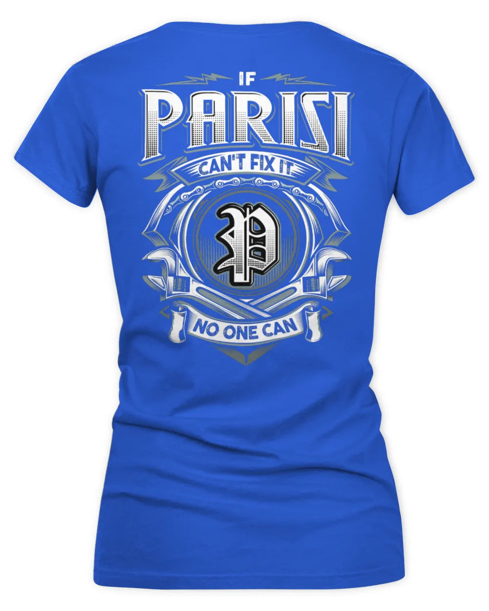 PARISI AP81-K4-626 - Personalized Ahmed Quote Apparel “If Ahmed Can't Fix It, No One Can” - Women's V-Neck T-Shirt - Royal