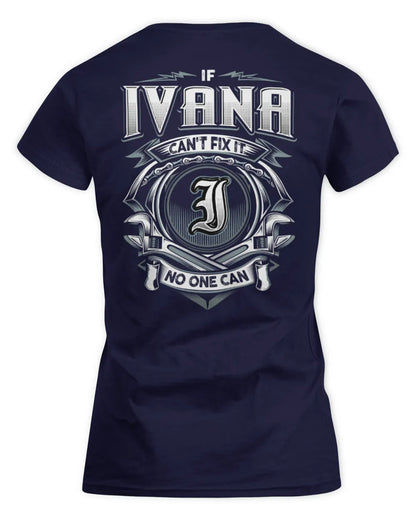 IVANA AP81-K4-626 - Personalized Ahmed Quote Apparel “If Ahmed Can't Fix It, No One Can” - Women's Standard T-Shirt - Navy