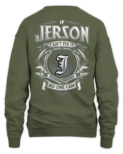 JERSON AP81-K4-626 - Personalized Ahmed Quote Apparel “If Ahmed Can't Fix It, No One Can” - Unisex Sweatshirt - Military Green
