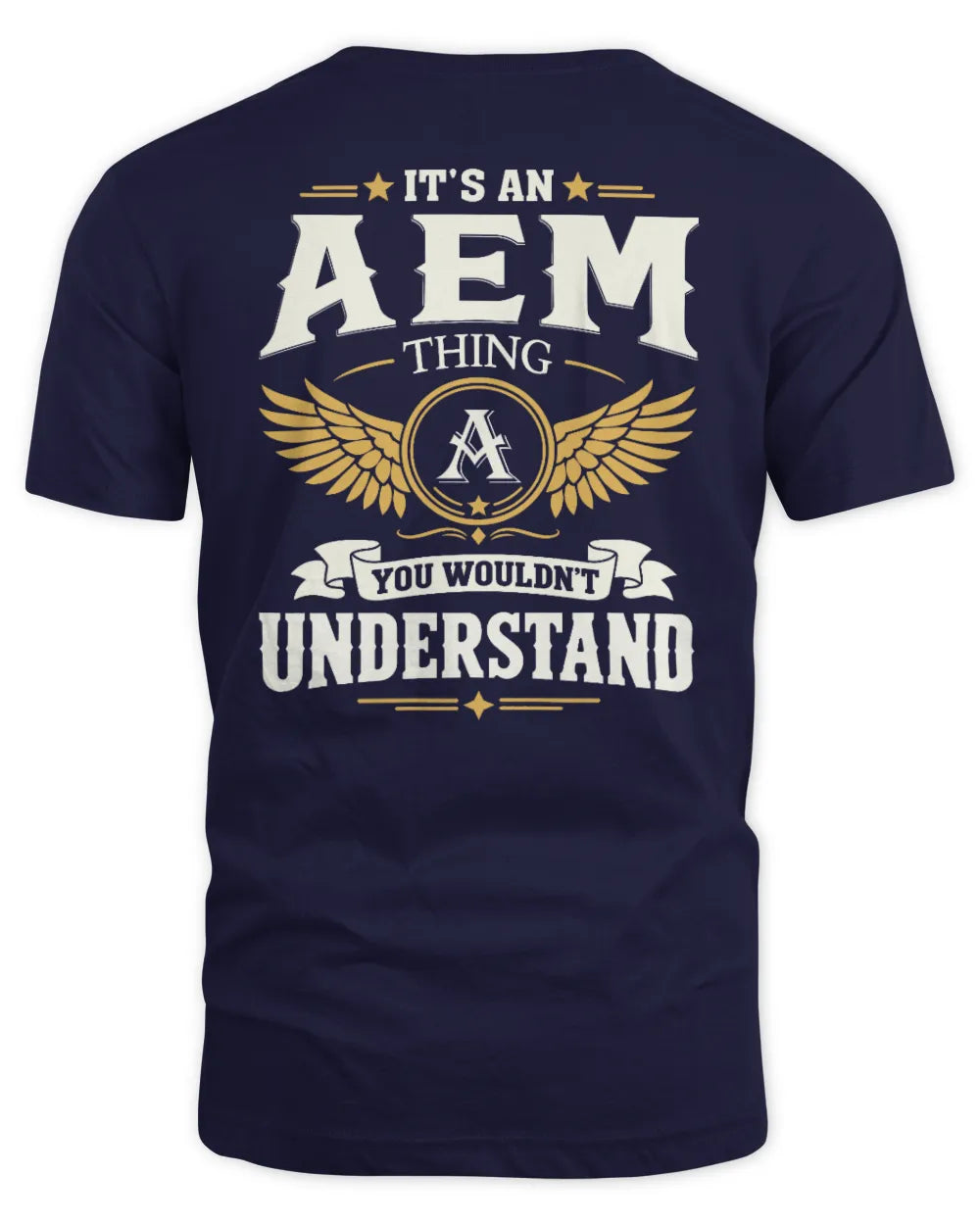 AEM KT06-M008 It’s a [NAME] Thing – You Wouldn’t Understand | Personalized Vintage T-Shirt - Unisex Standard T-Shirt - Navy