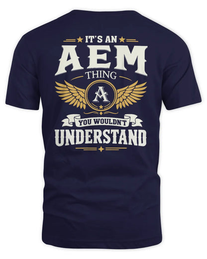 AEM KT06-M008 It’s a [NAME] Thing – You Wouldn’t Understand | Personalized Vintage T-Shirt - Unisex Standard T-Shirt - Navy