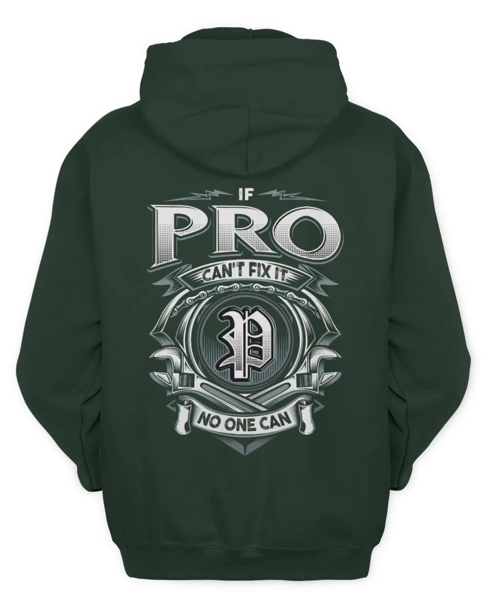 PRO AP81-K4-626 - Personalized Ahmed Quote Apparel “If Ahmed Can't Fix It, No One Can” - Unisex Hoodie - Forest Green