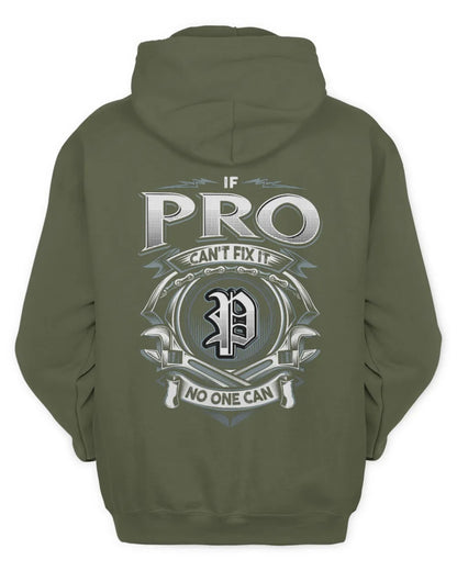 PRO AP81-K4-626 - Personalized Ahmed Quote Apparel “If Ahmed Can't Fix It, No One Can” - Unisex Hoodie - Military Green