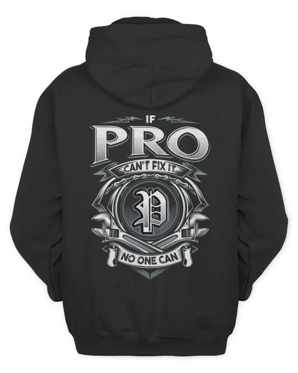 PRO AP81-K4-626 - Personalized Ahmed Quote Apparel “If Ahmed Can't Fix It, No One Can” - Unisex Hoodie - Black