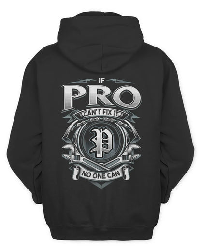 PRO AP81-K4-626 - Personalized Ahmed Quote Apparel “If Ahmed Can't Fix It, No One Can” - Unisex Hoodie - Black