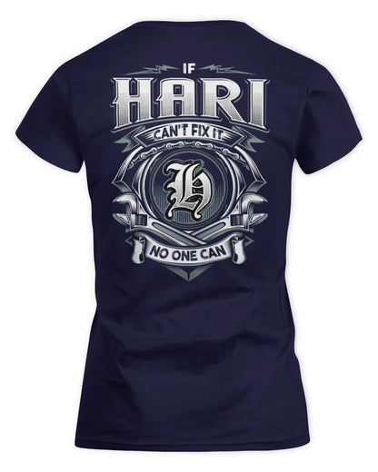 HARI AP81-K4-626 - Personalized Ahmed Quote Apparel “If Ahmed Can't Fix It, No One Can” - Women's Standard T-Shirt - Navy