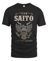SAITO TP06-K82 – Personalized Classic Style Apparel “Team NAME Lifetime Member” - Unisex Standard T-Shirt - Black