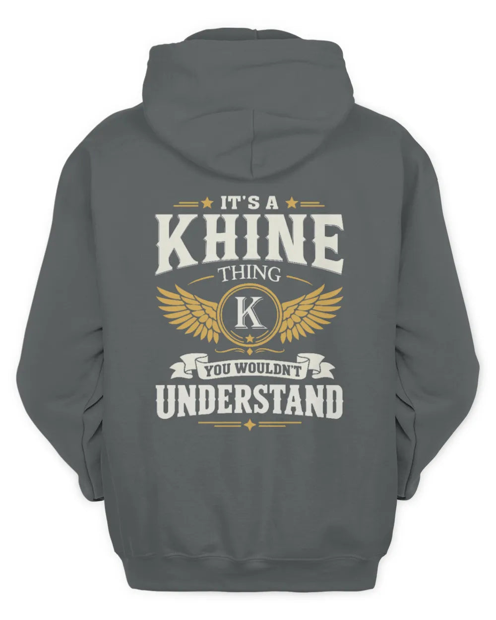 KHINE KT06-M008 It’s a [NAME] Thing – You Wouldn’t Understand | Personalized Vintage T-Shirt - Unisex Hoodie - Charcoal