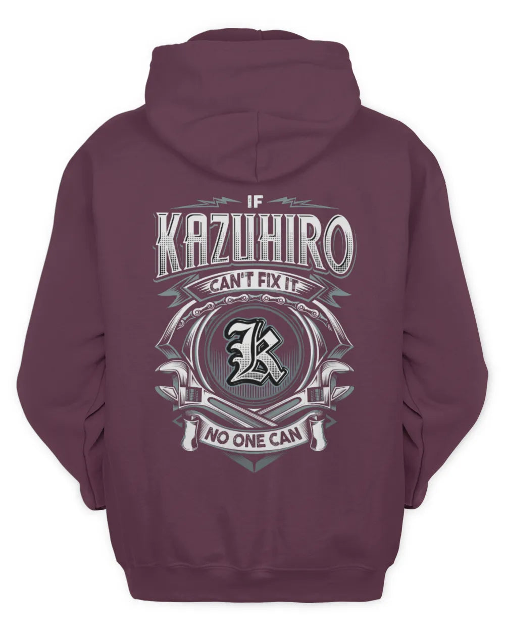KAZUHIRO AP81-K4-626 - Personalized Ahmed Quote Apparel “If Ahmed Can't Fix It, No One Can” - Unisex Hoodie - Maroon