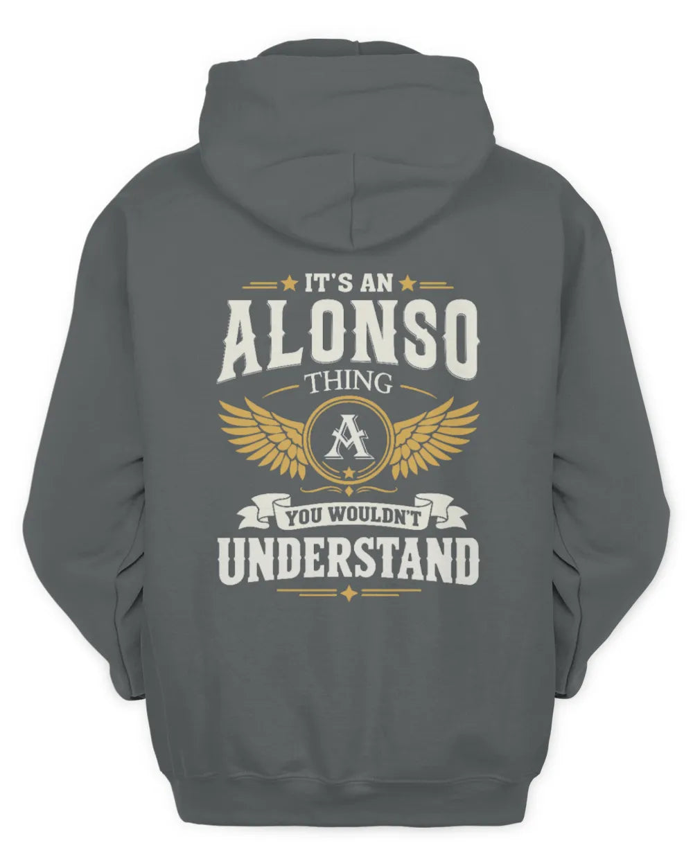 ALONSO KT06-M008 It’s a [NAME] Thing – You Wouldn’t Understand | Personalized Vintage T-Shirt - Unisex Hoodie - Charcoal