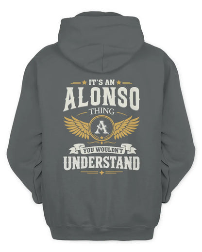 ALONSO KT06-M008 It’s a [NAME] Thing – You Wouldn’t Understand | Personalized Vintage T-Shirt - Unisex Hoodie - Charcoal