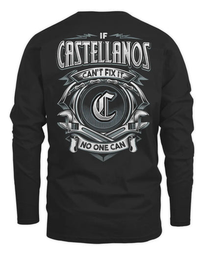 CASTELLANOS AP81-K4-626 - Personalized Ahmed Quote Apparel “If Ahmed Can't Fix It, No One Can” - Men's Long Sleeved T-Shirt - Black