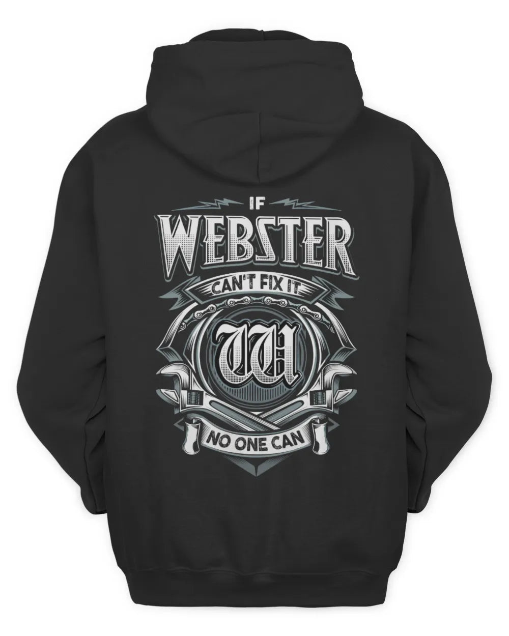 WEBSTER AP81-K4-626 - Personalized Ahmed Quote Apparel “If Ahmed Can't Fix It, No One Can” - Unisex Hoodie - Black
