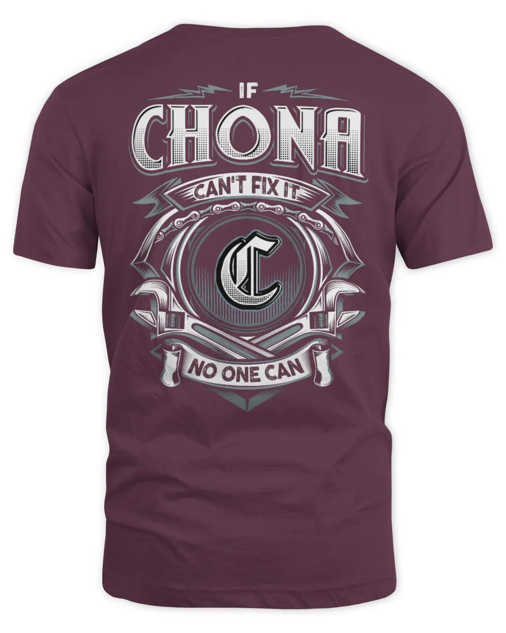 CHONA AP81-K4-626 - Personalized Ahmed Quote Apparel “If Ahmed Can't Fix It, No One Can” - Unisex Standard T-Shirt - Maroon