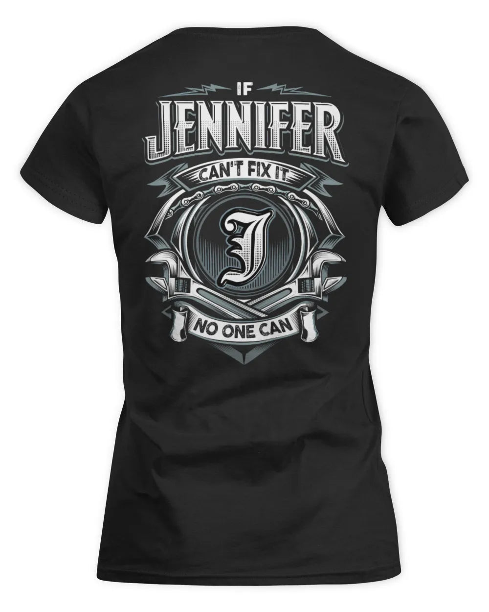 JENNIFER AP81-K4-626 - Personalized Ahmed Quote Apparel “If Ahmed Can't Fix It, No One Can” - Women's Standard T-Shirt - Black
