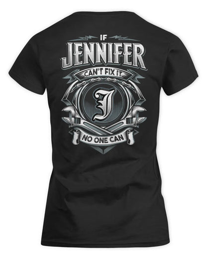 JENNIFER AP81-K4-626 - Personalized Ahmed Quote Apparel “If Ahmed Can't Fix It, No One Can” - Women's Standard T-Shirt - Black