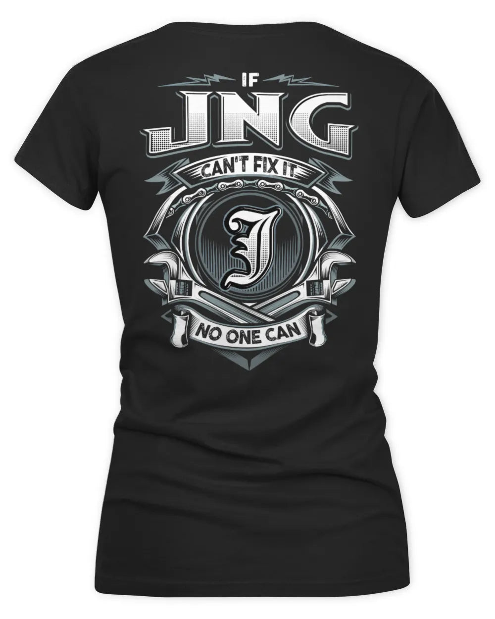 JNG AP81-K4-626 - Personalized Ahmed Quote Apparel “If Ahmed Can't Fix It, No One Can” - Women's V-Neck T-Shirt - Black