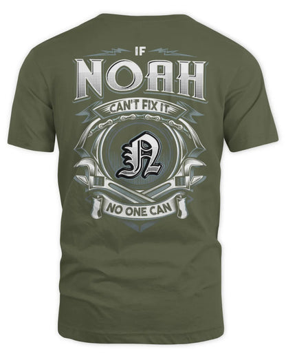 NOAH AP81-K4-626 - Personalized Ahmed Quote Apparel “If Ahmed Can't Fix It, No One Can” - Unisex Standard T-Shirt - Military Green