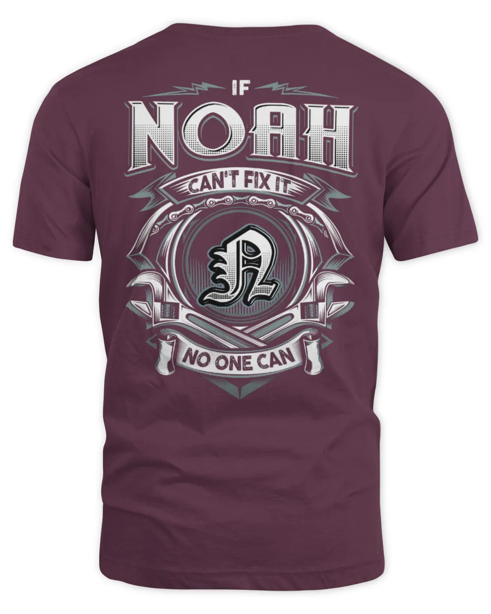 NOAH AP81-K4-626 - Personalized Ahmed Quote Apparel “If Ahmed Can't Fix It, No One Can” - Unisex Standard T-Shirt - Maroon