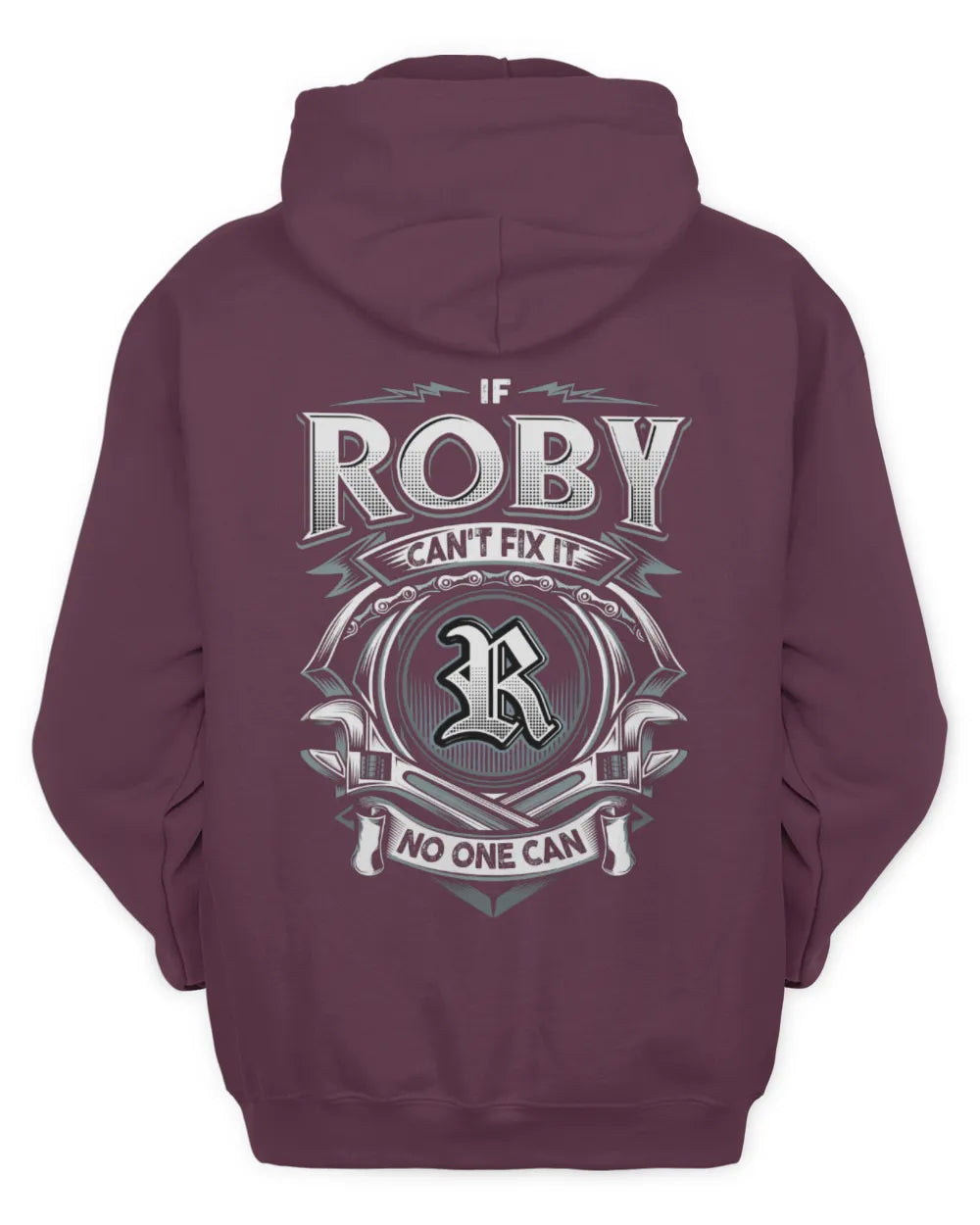 ROBY AP81-K4-626 - Personalized Ahmed Quote Apparel “If Ahmed Can't Fix It, No One Can” - Unisex Hoodie - Maroon