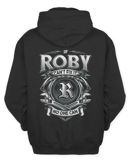 ROBY AP81-K4-626 - Personalized Ahmed Quote Apparel “If Ahmed Can't Fix It, No One Can” - Unisex Hoodie - Black