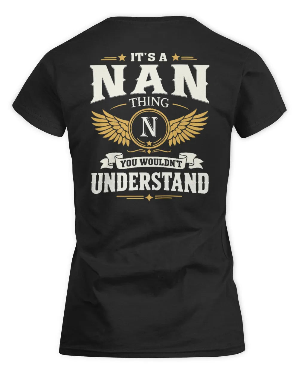NAN KT06-M008 It’s a [NAME] Thing – You Wouldn’t Understand | Personalized Vintage T-Shirt - Women's Standard T-Shirt - Black