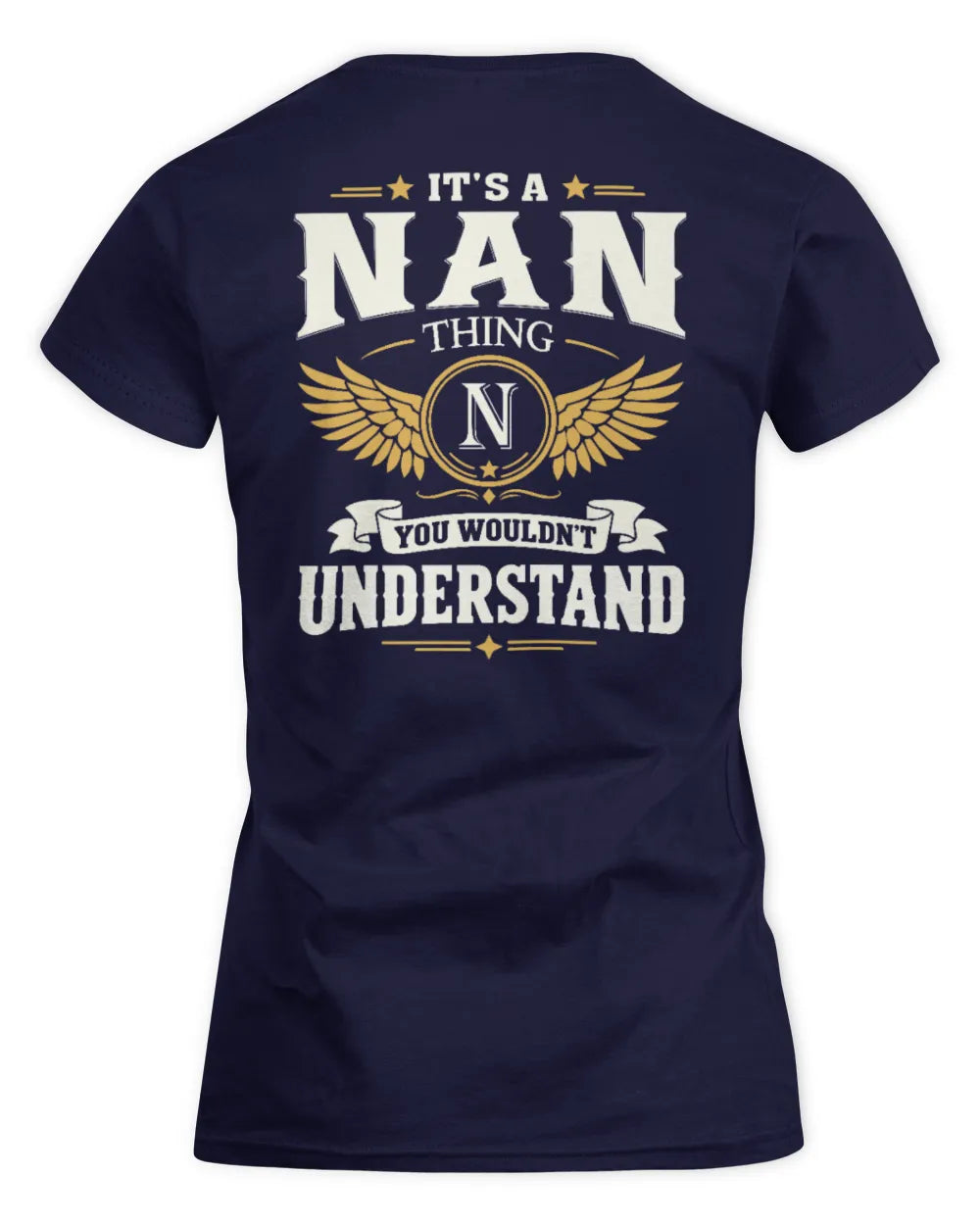 NAN KT06-M008 It’s a [NAME] Thing – You Wouldn’t Understand | Personalized Vintage T-Shirt - Women's Standard T-Shirt - Navy