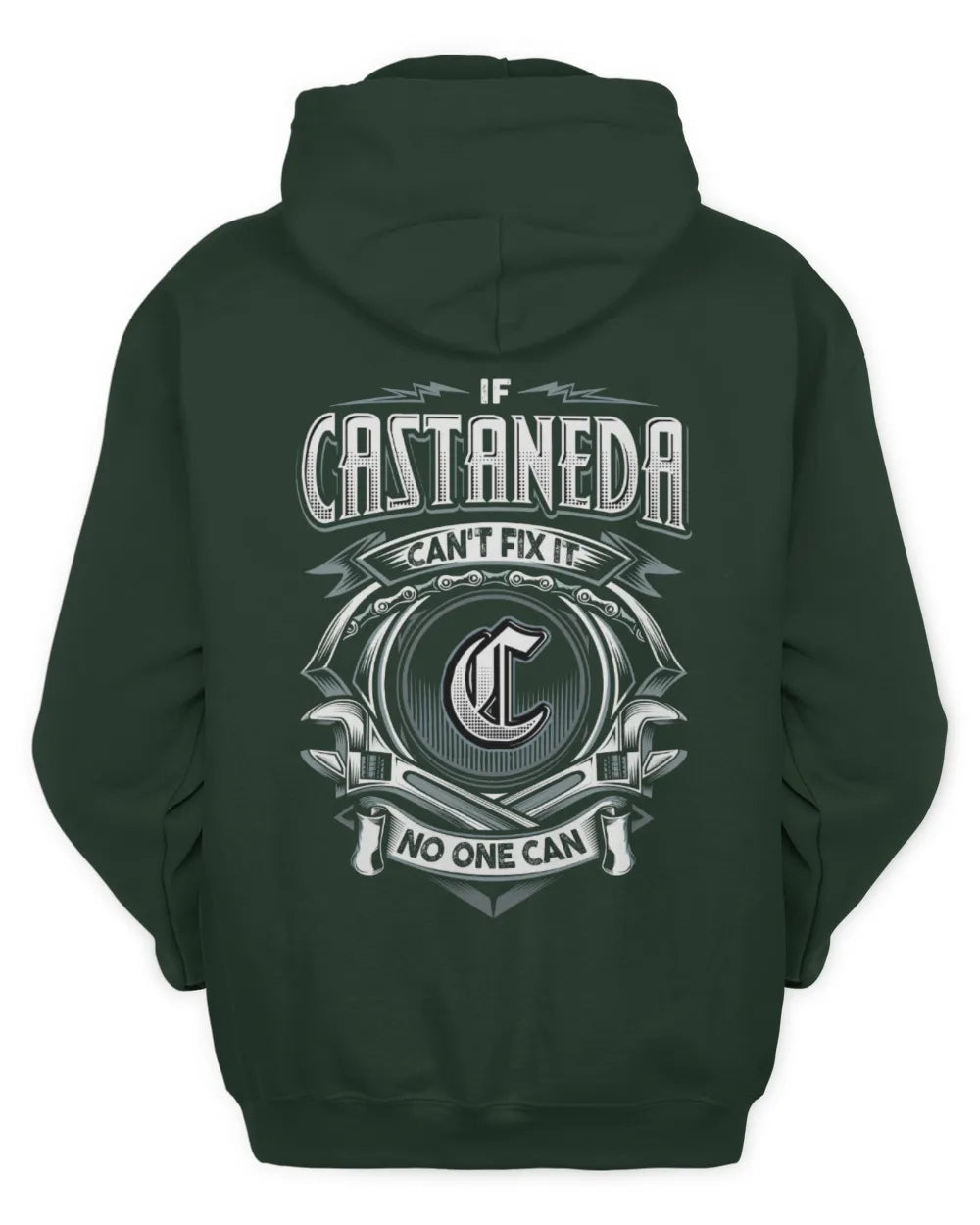 CASTANEDA AP81-K4-626 - Personalized Ahmed Quote Apparel “If Ahmed Can't Fix It, No One Can” - Unisex Hoodie - Forest Green