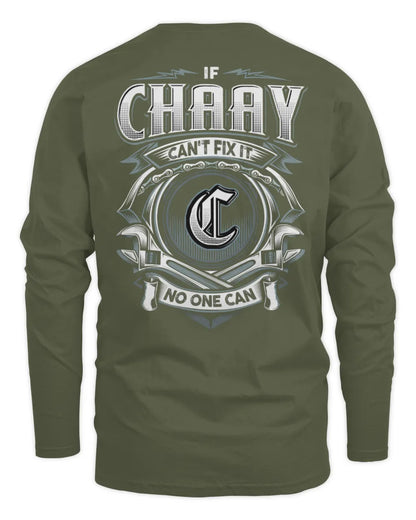 CHAAY AP81-K4-626 - Personalized Ahmed Quote Apparel “If Ahmed Can't Fix It, No One Can” - Men's Long Sleeved T-Shirt - Military Green