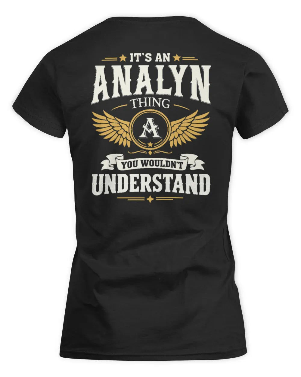 ANALYN KT06-M008 It’s a [NAME] Thing – You Wouldn’t Understand | Personalized Vintage T-Shirt - Women's Standard T-Shirt - Black