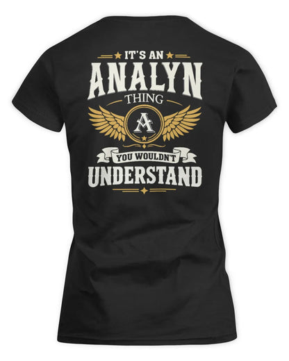 ANALYN KT06-M008 It’s a [NAME] Thing – You Wouldn’t Understand | Personalized Vintage T-Shirt - Women's Standard T-Shirt - Black