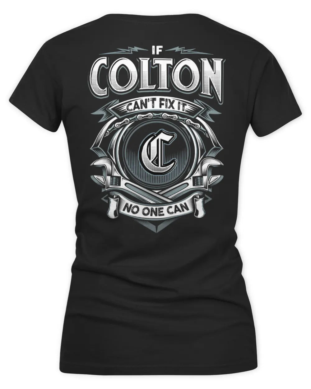 COLTON AP81-K4-626 - Personalized Ahmed Quote Apparel “If Ahmed Can't Fix It, No One Can” - Women's V-Neck T-Shirt - Black