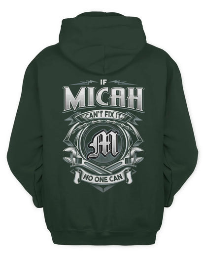 MICAH AP81-K4-626 - Personalized Ahmed Quote Apparel “If Ahmed Can't Fix It, No One Can” - Unisex Hoodie - Forest Green