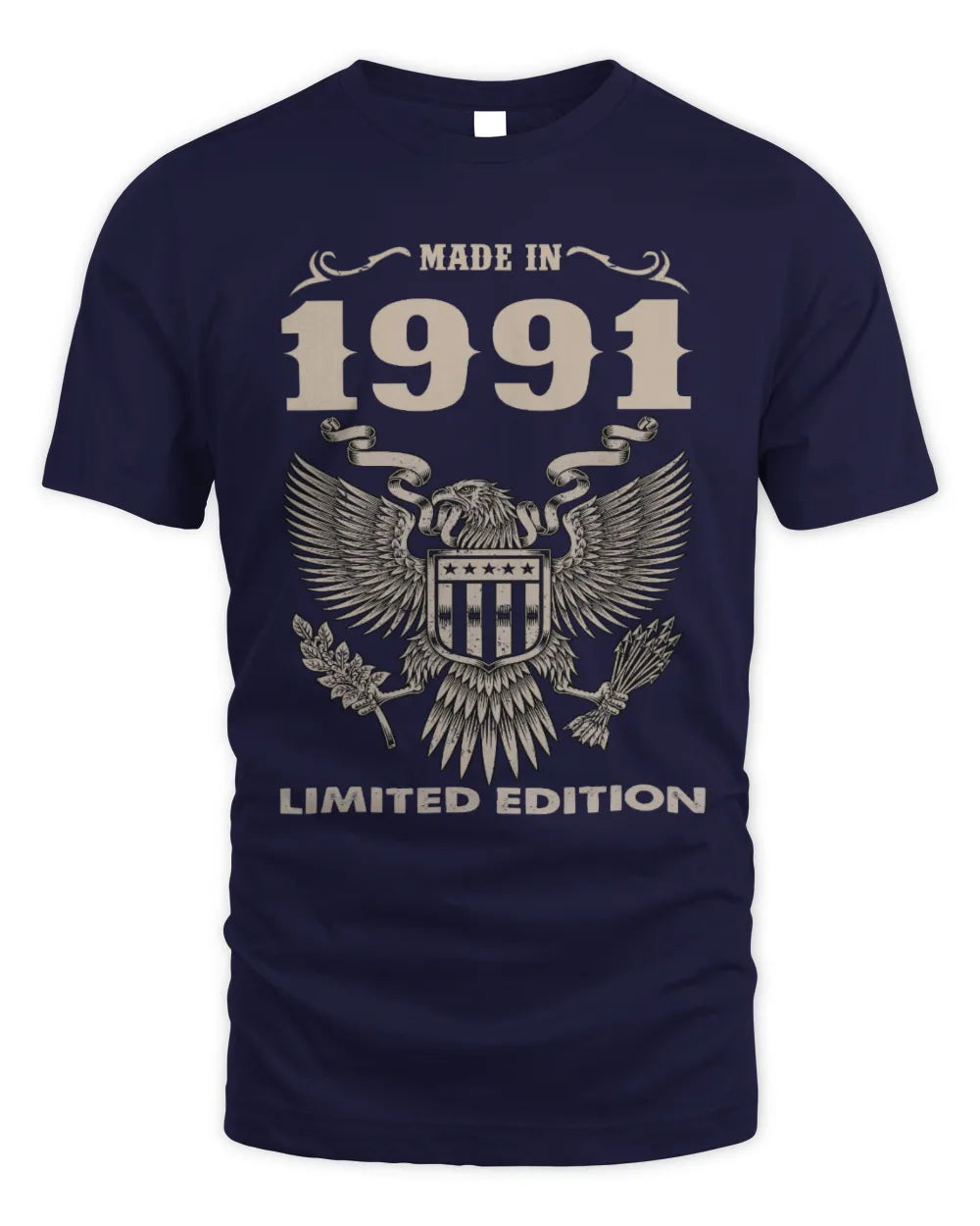 1991 HH89-K2 – Classic Birth Year Limited Edition T-Shirt - Unisex Standard T-Shirt - Navy