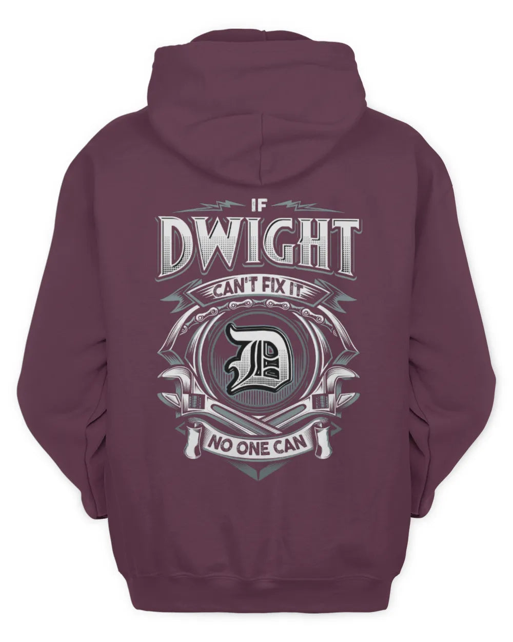 DWIGHT AP81-K4-626 - Personalized Ahmed Quote Apparel “If Ahmed Can't Fix It, No One Can” - Unisex Hoodie - Maroon