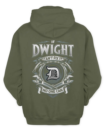 DWIGHT AP81-K4-626 - Personalized Ahmed Quote Apparel “If Ahmed Can't Fix It, No One Can” - Unisex Hoodie - Military Green