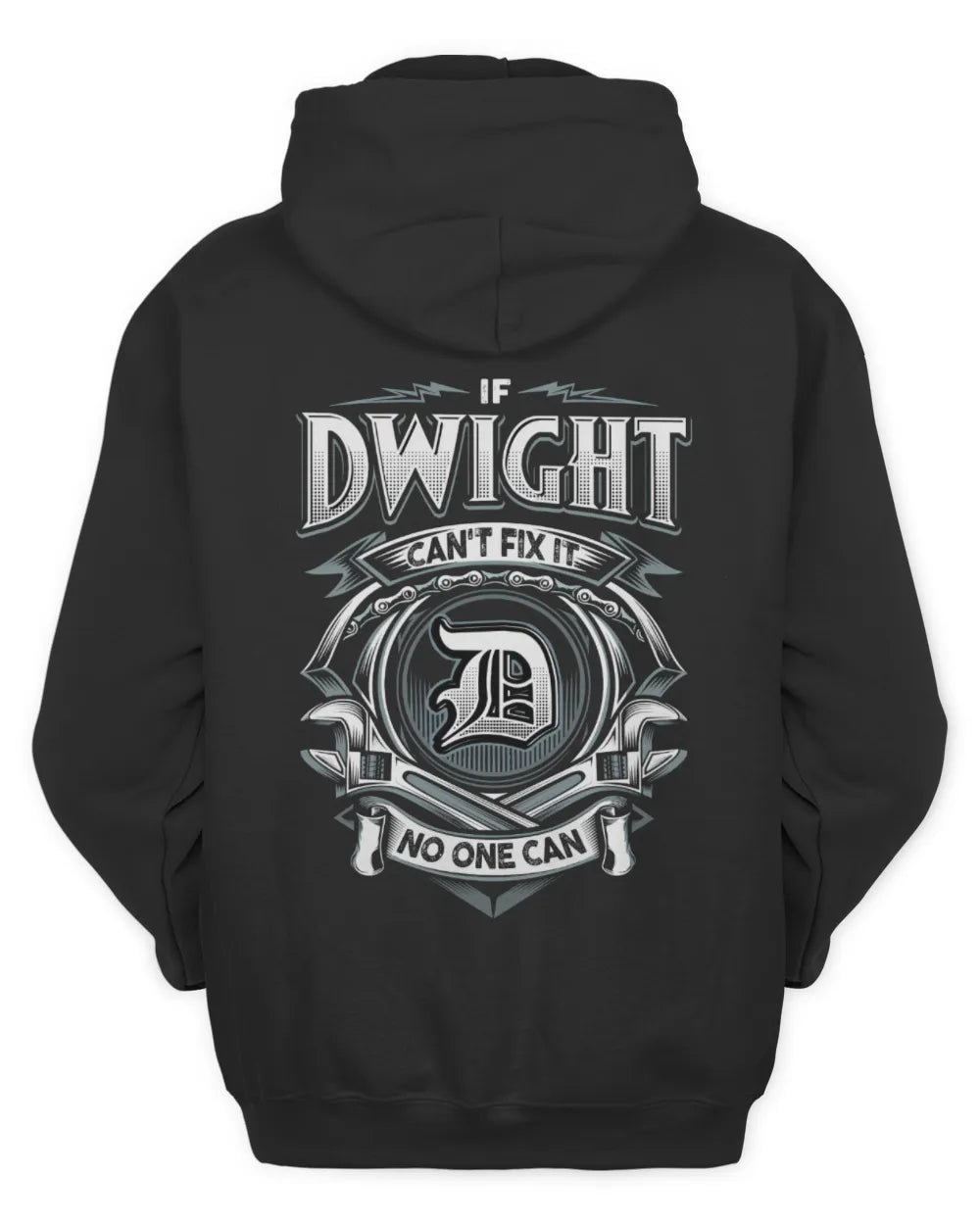 DWIGHT AP81-K4-626 - Personalized Ahmed Quote Apparel “If Ahmed Can't Fix It, No One Can” - Unisex Hoodie - Black
